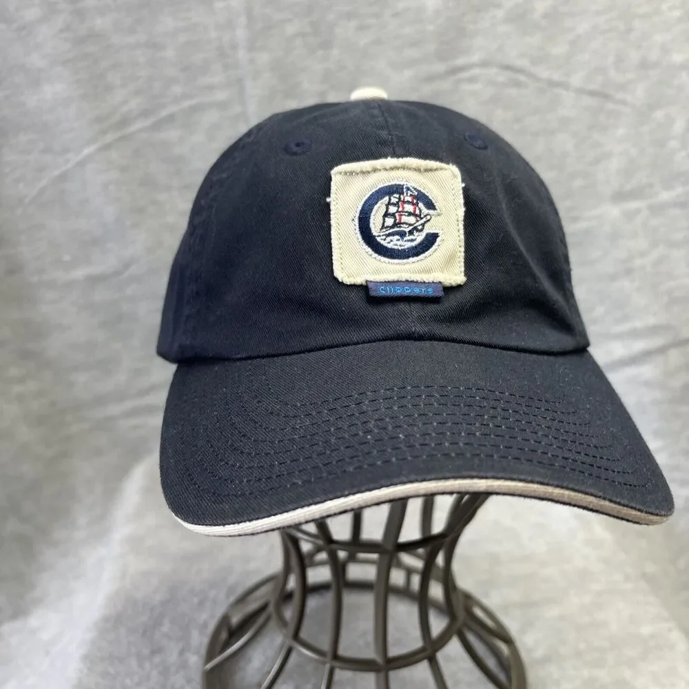 VTG Columbus Clippers‎ Snapback Hat Cap Minor League Baseball MLB Navy Patch